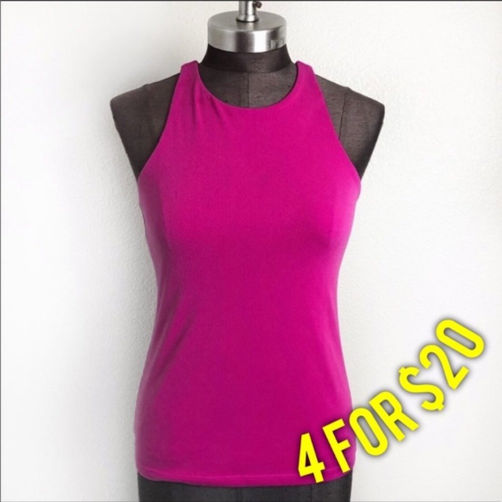 Ann Taylor Petite Pink Purple Dress Tank XS
